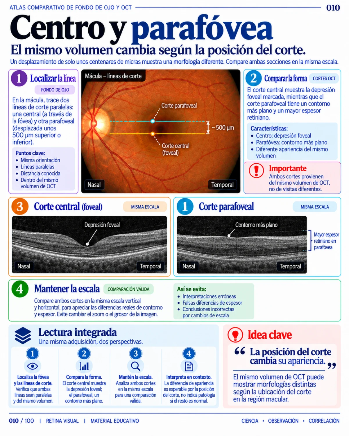 Muestra del material de Retina: Atlas Comparativo · página 10.